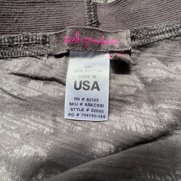 Fresh Produce Maxi Skirt Size XL Purple Gray Pull On Elastic Waist 100% Cotton - Picture 2 of 6